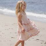 Rylee + Cru Ruffled Swing Dress Petal Gingham