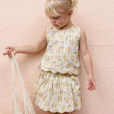 Rylee + Cru Lenny Top Lemon Ditsy Flower
