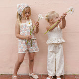 Rylee + Cru Lili Knit Set Blue/Light Pink/Ivory