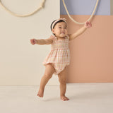 Rylee + Cru Julia Romper Summer Plaid