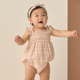 Rylee + Cru Julia Romper Summer Plaid