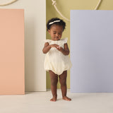 Rylee + Cru Myla Romper Ivory