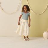 Rylee + Cru Rose Maxi Skirt Ivory