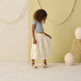 Rylee + Cru Rose Maxi Skirt Ivory