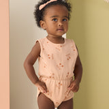Rylee + Cru Cinch Playsuit Cherry Bows