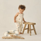 Rylee + Cru Terry Jumpsuit Flags