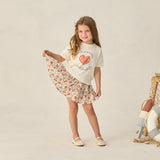 Rylee + Cru Sparrow Skirt Americana Floral