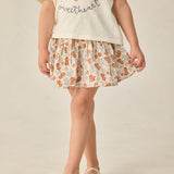 Rylee + Cru Sparrow Skirt Americana Floral