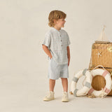 Rylee + Cru Mason Shirt Light Blue Plaid