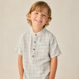 Rylee + Cru Mason Shirt Light Blue Plaid