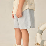 Rylee + Cru Perry Short Heathered Light Blue