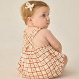 Rylee + Cru Chiara Romper Cherry Check