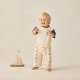 Rylee + Cru Contrast Short Sleeve Tee Nautical Flag