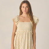 Rylee + Cru Women's Francesca Dress Yellow Floral