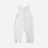 Rylee + Cru Button Jumpsuit Light Blue Stripe