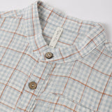 Rylee + Cru Mason Shirt Light Blue Plaid