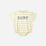 Rylee + Cru Relaxed Bubble Romper Surf