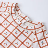 Rylee + Cru Delphine Rashguard One Piece Cherry Check