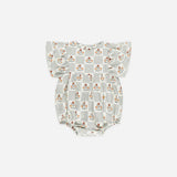 Rylee + Cru Kalea Romper Garden Grid