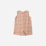 Rylee + Cru Mavrick Romper Poppy Gingham