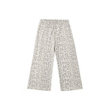 Rylee + Cru Wide Leg Sweatpant Blue Leopard