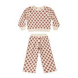 Rylee + Cru Jacquard Knit Set Poinsettia