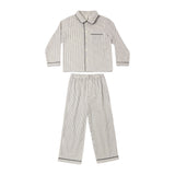 Rylee + Cru Long Sleeve Pajamas Evergreen Stripe