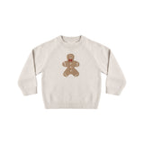 Rylee + Cru Relaxed Raglan Sweater Gingerbread Man