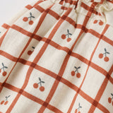 Rylee + Cru Chiara Romper Cherry Check