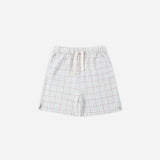 Rylee + Cru Perry Short Light Blue Plaid