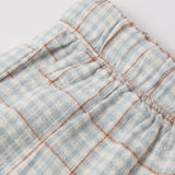 Rylee + Cru Perry Short Light Blue Plaid