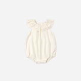 Rylee + Cru Myla Romper Ivory