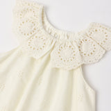 Rylee + Cru Myla Romper Ivory