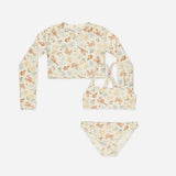 Rylee + Cru Crop Rashguard Set Nautical