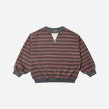 Rylee + Cru Oversized Crew Mulberry Stripe