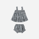 Rylee + Cru Lala Set Navy Floral