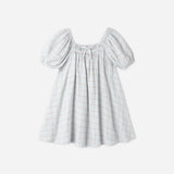 Rylee + Cru Sabrina Mini Dress Light Blue Plaid
