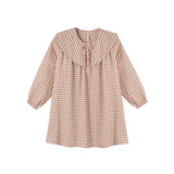 Rylee + Cru Colette Mini Dress Fawn Gingham