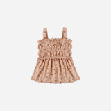 Rylee + Cru Smocked Tank Cherry Embroidery