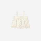 Rylee + Cru Eyelet Swing Top Ivory