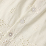 Rylee + Cru Eyelet Swing Top Ivory