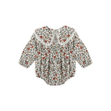 Rylee + Cru Fern Romper Holiday Floral