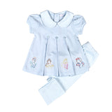Baby Loren Blue Royal and Charm Pima Set