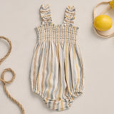 Rylee + Cru Julia Romper Valencia Stripe