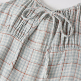 Rylee + Cru Teen Primrose Mini Dress Light Blue Plaid