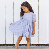 Rylee + Cru Rose Dress Periwinkle