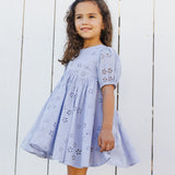 Rylee + Cru Rose Dress Periwinkle