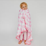 Copper Pearl Bamboo Ruffled Three Layer Quilt Bow My Gosh