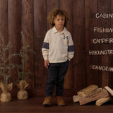 Rylee + Cru Rugby Polo Midnight