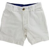 The Bailey Boys White Twill Shorts
